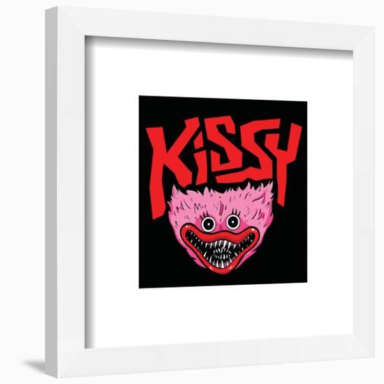 Gallery Pops Poppy Playtime - Kissy Missy Badge Wall Art-Trends International-Framed Gallery Pops