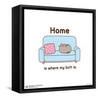Gallery Pops Pusheen - Home Is Where My Butt Is Wall Art-Trends International-Framed Stretched Canvas