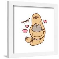 Gallery Pops Pusheen - Hug Wall Art-Trends International-Framed Gallery Pops