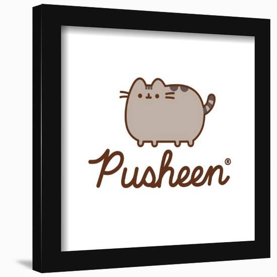 Gallery Pops Pusheen - Logo Wall Art-Trends International-Framed Gallery Pops