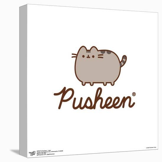 Gallery Pops Pusheen - Logo Wall Art-Trends International-Stretched Canvas