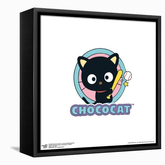 Gallery Pops Sanrio Chococat - Chococat Sticker Graphic Wall Art-Trends International-Framed Stretched Canvas