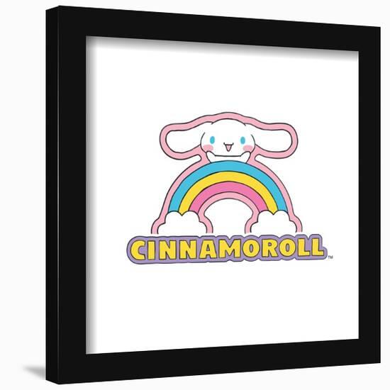 Gallery Pops Sanrio Cinnamoroll - Cinnamoroll Sticker Graphic Wall Art-Trends International-Framed Gallery Pops