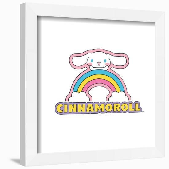 Gallery Pops Sanrio Cinnamoroll - Cinnamoroll Sticker Graphic Wall Art-Trends International-Framed Gallery Pops