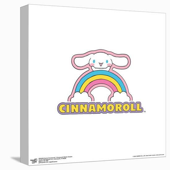 Gallery Pops Sanrio Cinnamoroll - Cinnamoroll Sticker Graphic Wall Art-Trends International-Stretched Canvas