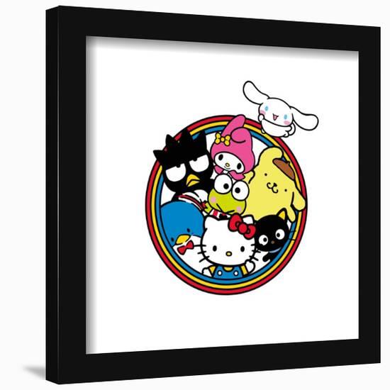 Gallery Pops Sanrio Hello Kitty and Friends - Group Badge Wall Art-Trends International-Framed Gallery Pops