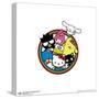 Gallery Pops Sanrio Hello Kitty and Friends - Group Badge Wall Art-Trends International-Stretched Canvas