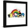 Gallery Pops Sanrio Hello Kitty and Friends - Group Rainbow Wall Art-Trends International-Framed Gallery Pops