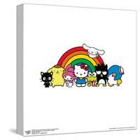 Gallery Pops Sanrio Hello Kitty and Friends - Group Rainbow Wall Art-Trends International-Stretched Canvas