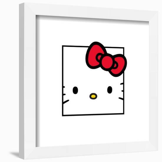 Gallery Pops Sanrio Hello Kitty - Hello Kitty Happy Face Wall Art-Trends International-Framed Gallery Pops