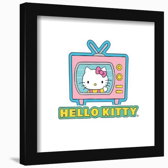 Gallery Pops Sanrio Hello Kitty - Hello Kitty Sticker Graphic Wall Art-Trends International-Framed Gallery Pops