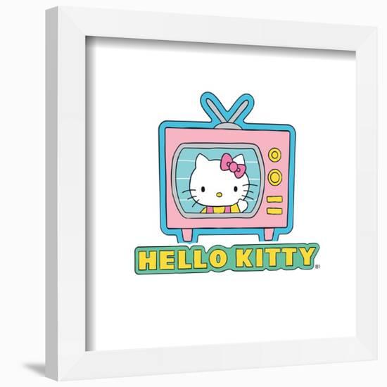 Gallery Pops Sanrio Hello Kitty - Hello Kitty Sticker Graphic Wall Art-Trends International-Framed Gallery Pops