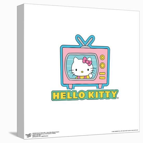 Gallery Pops Sanrio Hello Kitty - Hello Kitty Sticker Graphic Wall Art-Trends International-Stretched Canvas