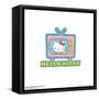 Gallery Pops Sanrio Hello Kitty - Hello Kitty Sticker Graphic Wall Art-Trends International-Framed Stretched Canvas