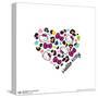 Gallery Pops Sanrio Hello Kitty - Jungle Paradise Heart Wall Art-Trends International-Stretched Canvas