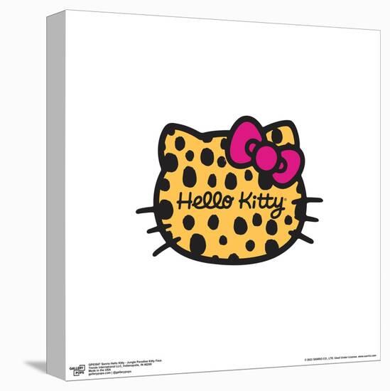 Gallery Pops Sanrio Hello Kitty - Jungle Paradise Kitty Face Wall Art-Trends International-Stretched Canvas