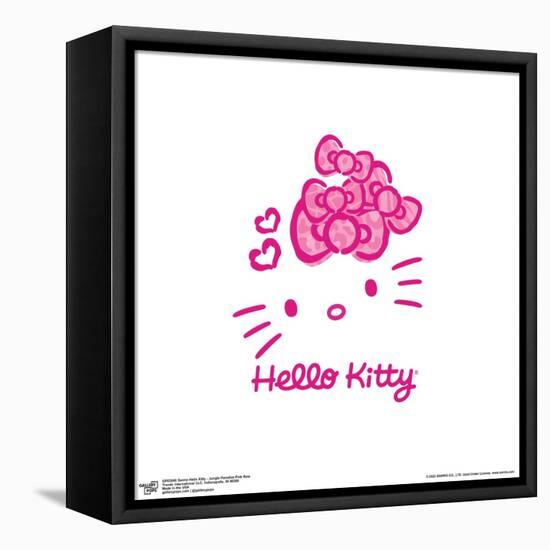 Gallery Pops Sanrio Hello Kitty - Jungle Paradise Pink Bow Wall Art-Trends International-Framed Stretched Canvas