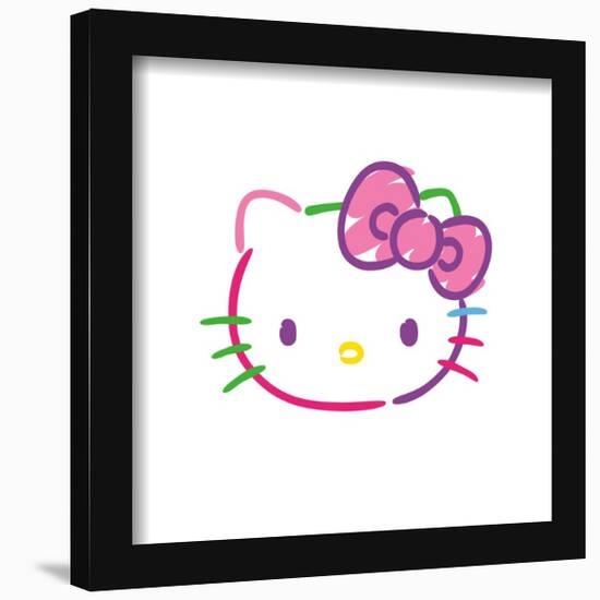 Gallery Pops Sanrio Hello Kitty - Pop Art Kitty Head Wall Art-Trends International-Framed Gallery Pops