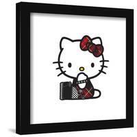 Gallery Pops Sanrio Hello Kitty - Punk Red Wall Art-Trends International-Framed Gallery Pops