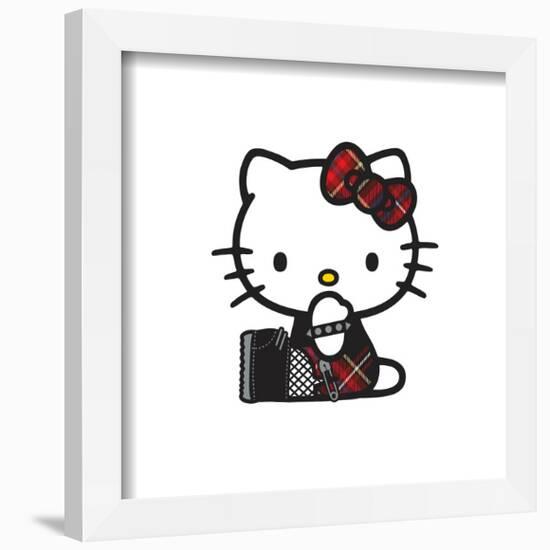 Gallery Pops Sanrio Hello Kitty - Punk Red Wall Art-Trends International-Framed Gallery Pops