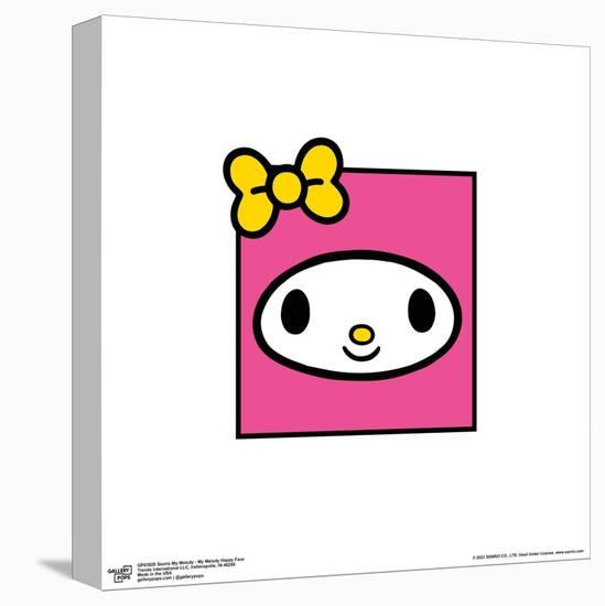 Gallery Pops Sanrio My Melody - My Melody Happy Face Wall Art-Trends International-Stretched Canvas