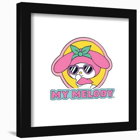 Gallery Pops Sanrio My Melody - My Melody Sticker Graphic Wall Art-Trends International-Framed Gallery Pops