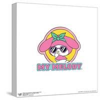 Gallery Pops Sanrio My Melody - My Melody Sticker Graphic Wall Art-Trends International-Stretched Canvas