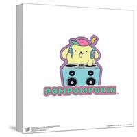 Gallery Pops Sanrio Pompompurin - Pompompurin Sticker Graphic Wall Art-Trends International-Stretched Canvas