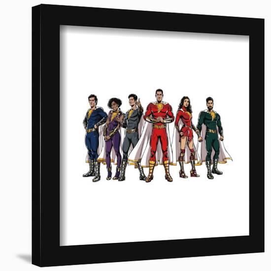 Gallery Pops Shazam! Fury of the Gods - Group Illustration Wall Art-Trends International-Framed Gallery Pops