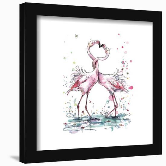 Gallery Pops Snowtap - Flamingos Wall Art-Trends International-Framed Gallery Pops