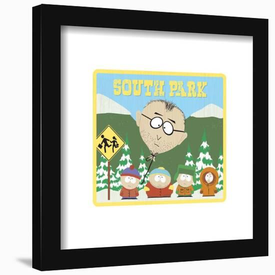 Gallery Pops South Park - Bus Stop Wall Art-Trends International-Framed Gallery Pops