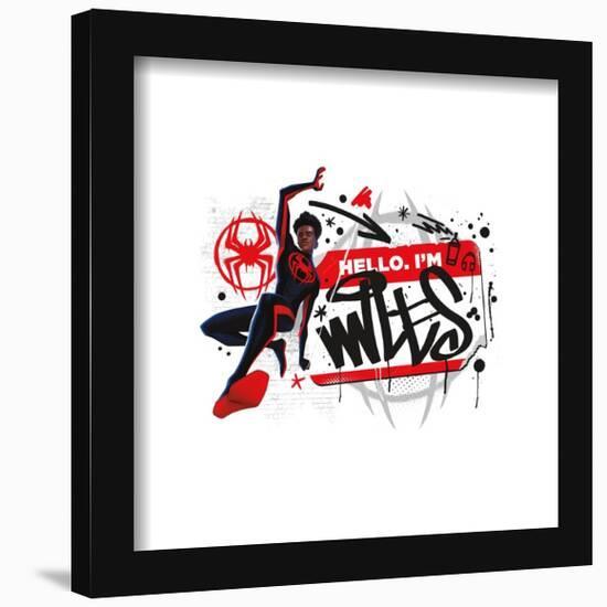 Gallery Pops Spider-Man: Across the Spider-Verse - Hello I'm Miles Morales Wall Art-Trends International-Framed Gallery Pops