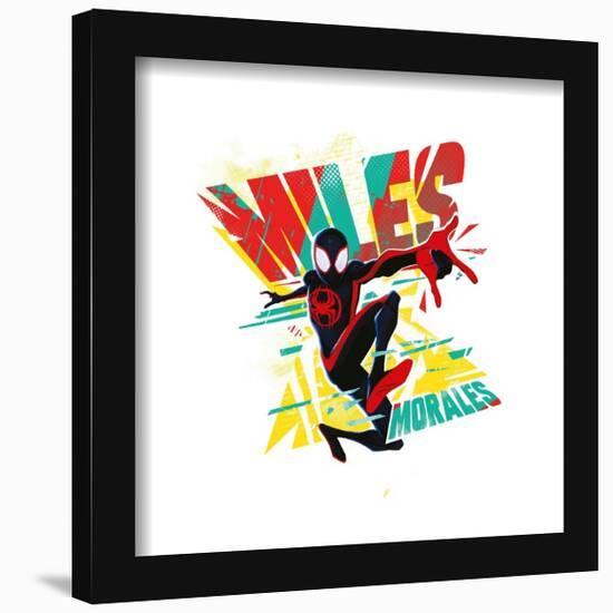 Gallery Pops Spider-Man: Across the Spider-Verse - Miles Morales Badge Wall Art-Trends International-Framed Gallery Pops