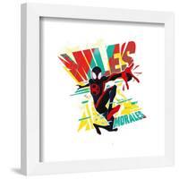 Gallery Pops Spider-Man: Across the Spider-Verse - Miles Morales Badge Wall Art-Trends International-Framed Gallery Pops