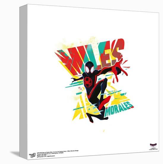 Gallery Pops Spider-Man: Across the Spider-Verse - Miles Morales Badge Wall Art-Trends International-Stretched Canvas