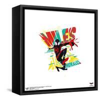 Gallery Pops Spider-Man: Across the Spider-Verse - Miles Morales Badge Wall Art-Trends International-Framed Stretched Canvas