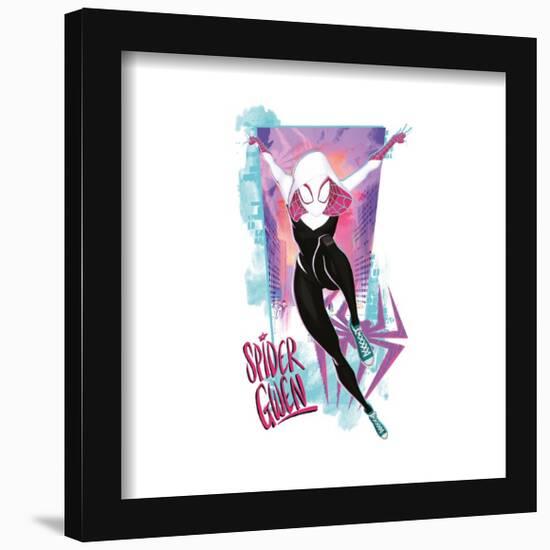 Gallery Pops Spider-Man: Across the Spider-Verse - Spider-Gwen Badge Wall Art-Trends International-Framed Gallery Pops