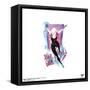 Gallery Pops Spider-Man: Across the Spider-Verse - Spider-Gwen Badge Wall Art-Trends International-Framed Stretched Canvas
