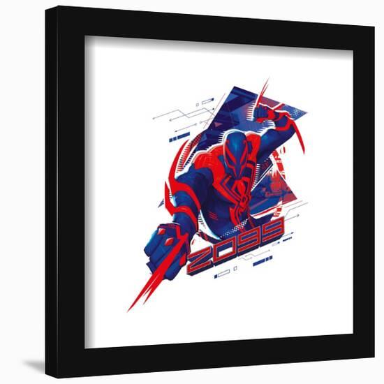 Gallery Pops Spider-Man: Across the Spider-Verse - Spider-Man 2099 Badge Wall Art-Trends International-Framed Gallery Pops