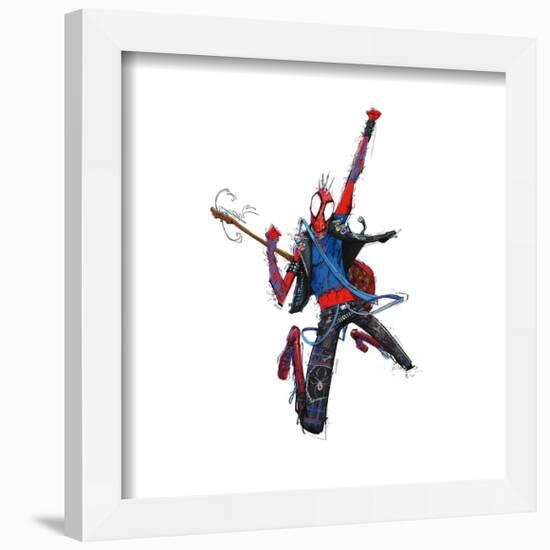 Gallery Pops Spider-Man: Across the Spider-Verse - Spider-Punk Wall Art-Trends International-Framed Gallery Pops