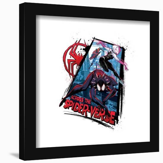 Gallery Pops Spider-Man: Across the Spider-Verse - Spider-Verse Badge Wall Art-Trends International-Framed Gallery Pops