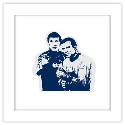 'Gallery Pops Star Trek - Kirk and Spock Stylized Portrait Wall Art ...