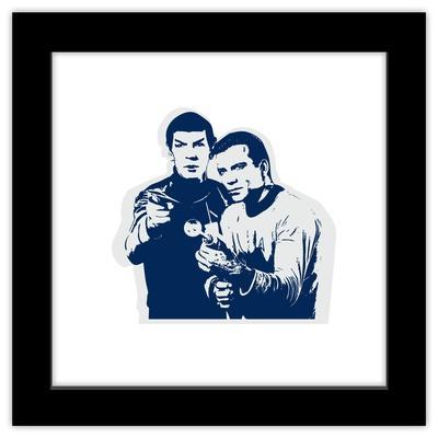 'Gallery Pops Star Trek - Kirk and Spock Stylized Portrait Wall Art ...
