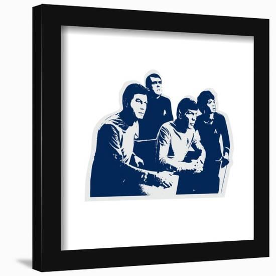 Gallery Pops Star Trek - USS Enterprise Crew Stylized Portrait Wall Art-Trends International-Framed Gallery Pops