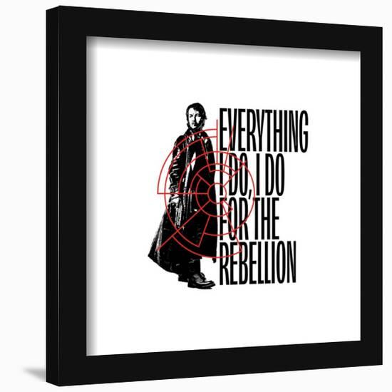 Gallery Pops Star Wars: Andor - Cassian Andor Quote Badge Wall Art-Trends International-Framed Gallery Pops