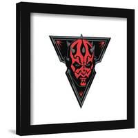 Gallery Pops Star Wars - Dark Side Darth Maul Badge Wall Art-Trends International-Framed Gallery Pops