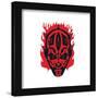 Gallery Pops Star Wars - Dark Side Darth Maul Duotone Badge Wall Art-Trends International-Framed Gallery Pops