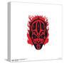 Gallery Pops Star Wars - Dark Side Darth Maul Duotone Badge Wall Art-Trends International-Stretched Canvas