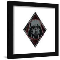 Gallery Pops Star Wars - Dark Side Darth Vader Badge Wall Art-Trends International-Framed Gallery Pops