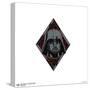 Gallery Pops Star Wars - Dark Side Darth Vader Badge Wall Art-Trends International-Stretched Canvas